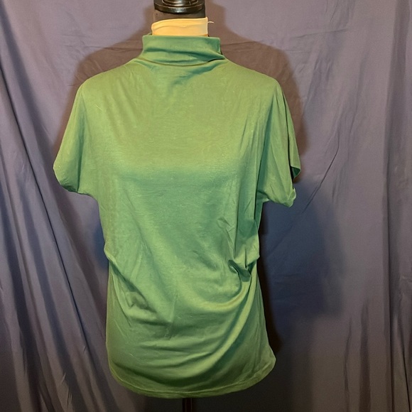 Roliyen Medium mock low turtleneck cotton top - Picture 1 of 3